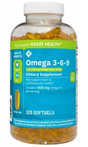 OMEGA 3-6-9 MEMBER’S MARK SUPPORTS HEART HEALTH CỦA MỸ HỘP 325 VIÊN